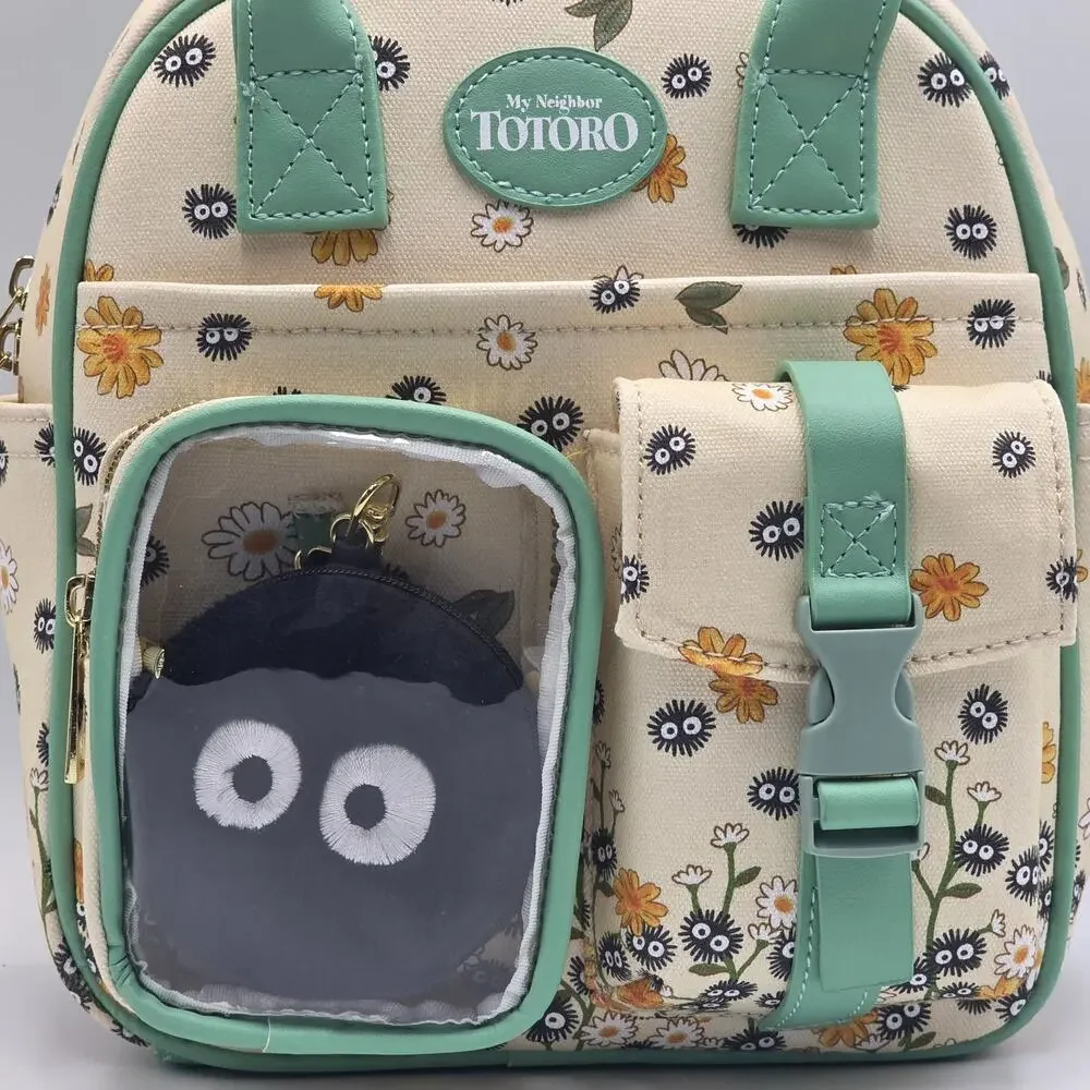 Studio Ghibli My Neighbor Totoro Soot Sprites Coin Pouch Mini Backpack New - Picture 8 of 8